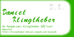 daniel klinglheber business card